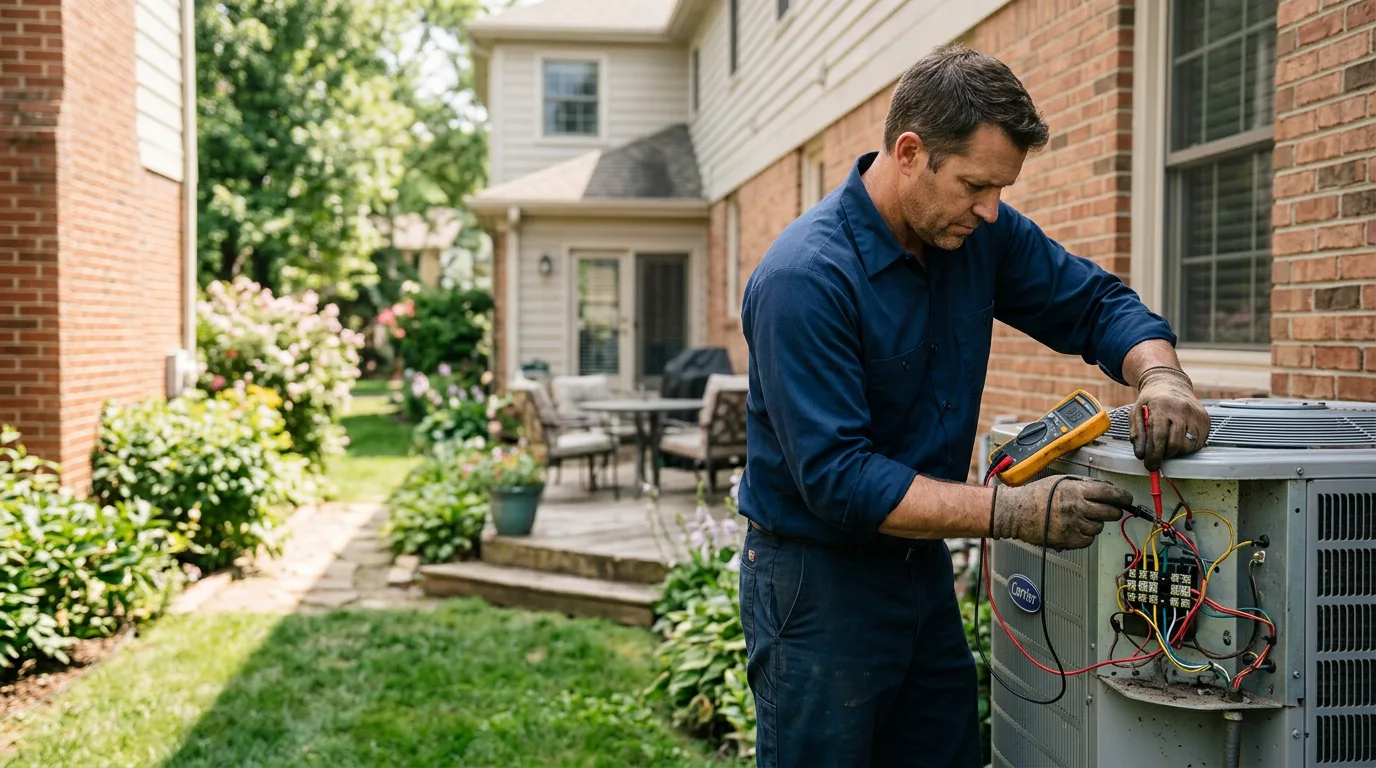 HVAC technician working near Saint Johns, OH